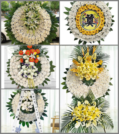 安徽亳州市蒙城县庄周办事处十里村花圈速递